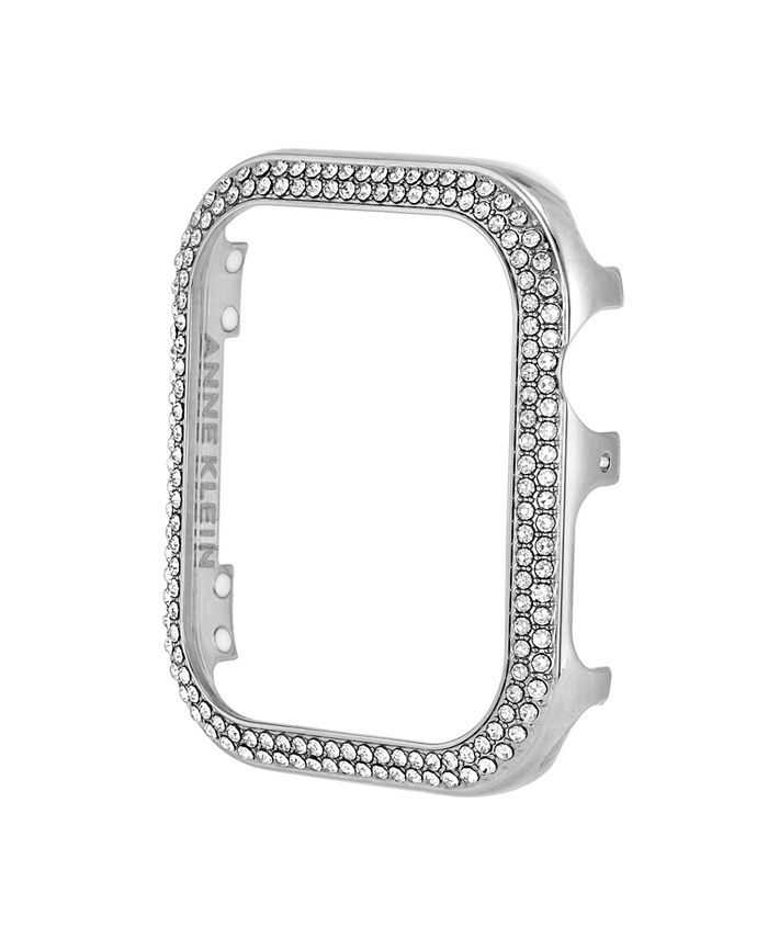 Anne klein silver 2025 watch with swarovski crystals