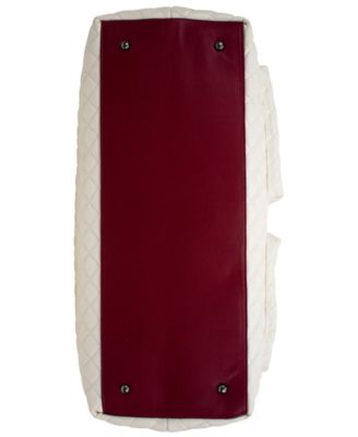 Diana XL Faux Leather Tote Weekender Travel Bag