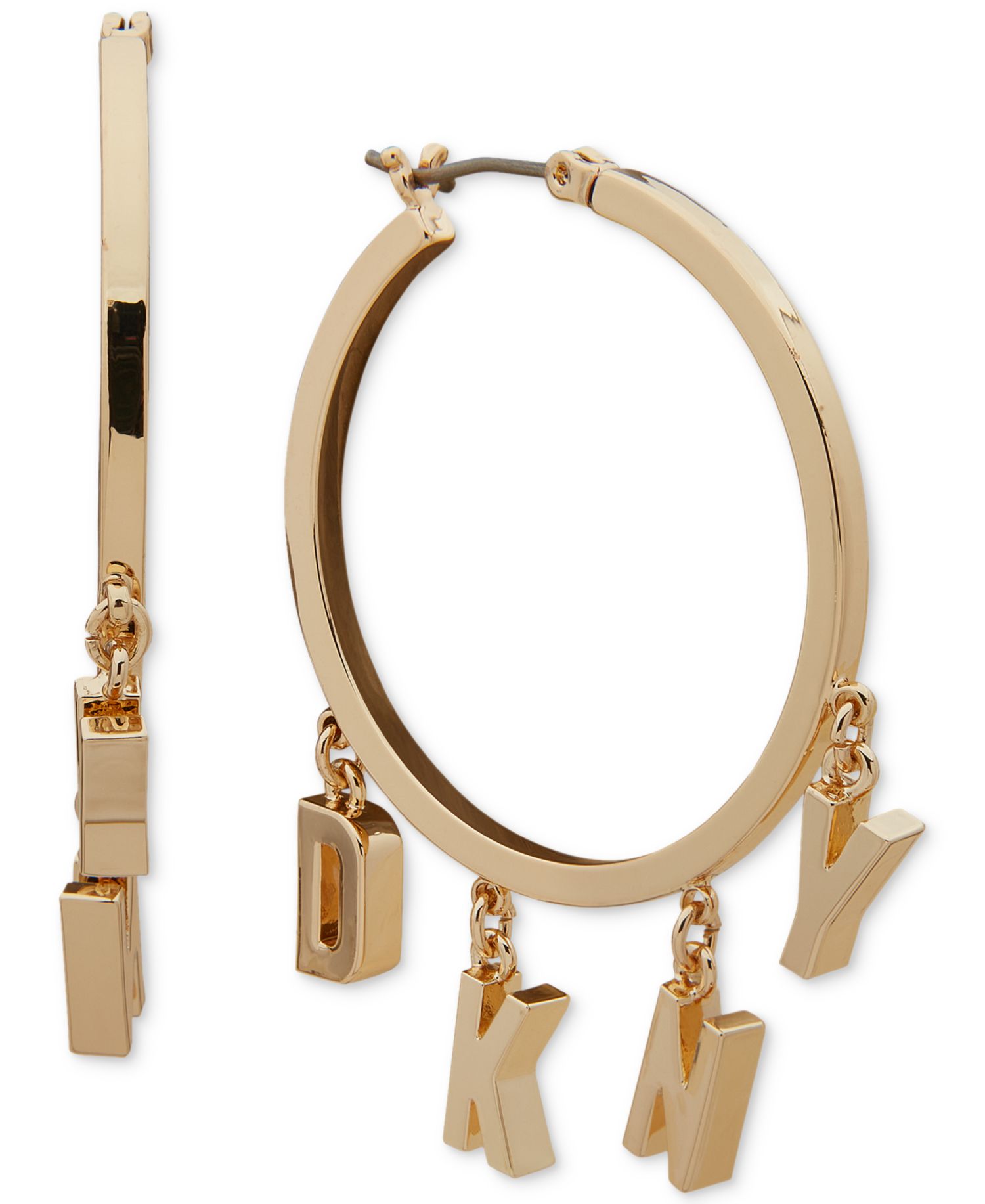 Medium Twist Hoop Earrings, 1.5"