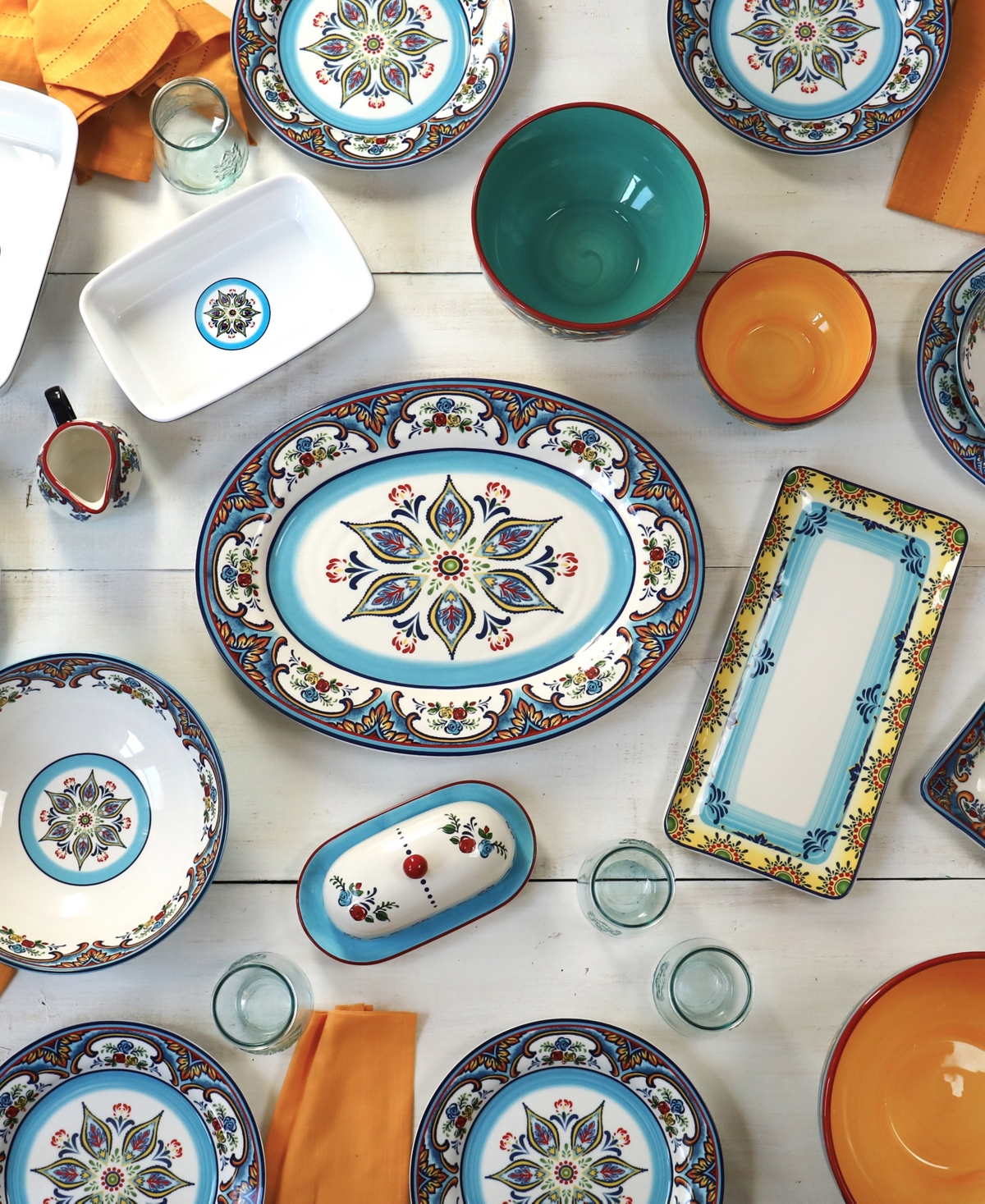 Euro Ceramica Zanzibar Oval Platter