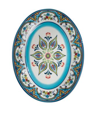 Zanzibar Oval Serving Platter, 18"