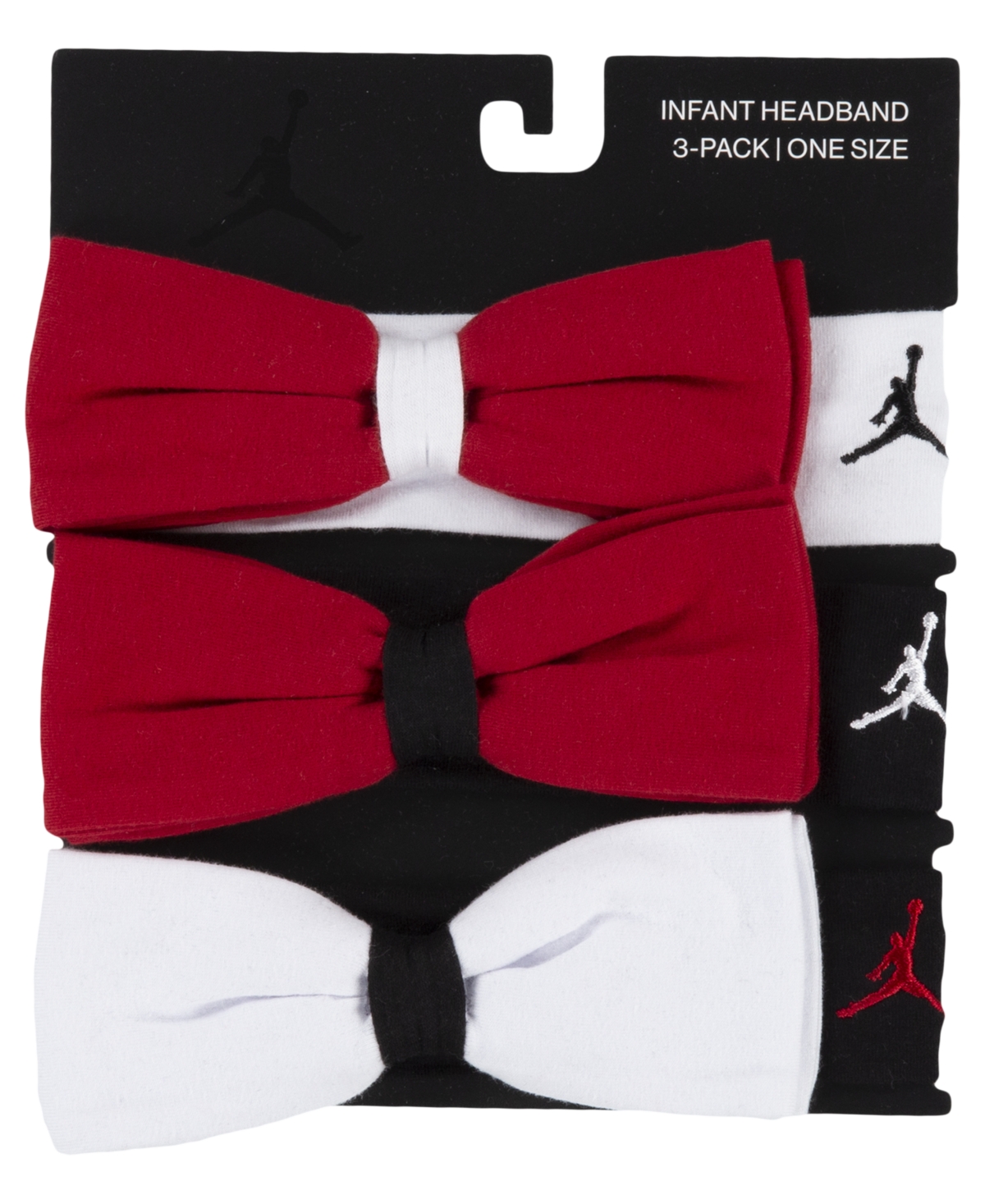 Jordan Baby Girls Stretch Headbands, Pack of 3