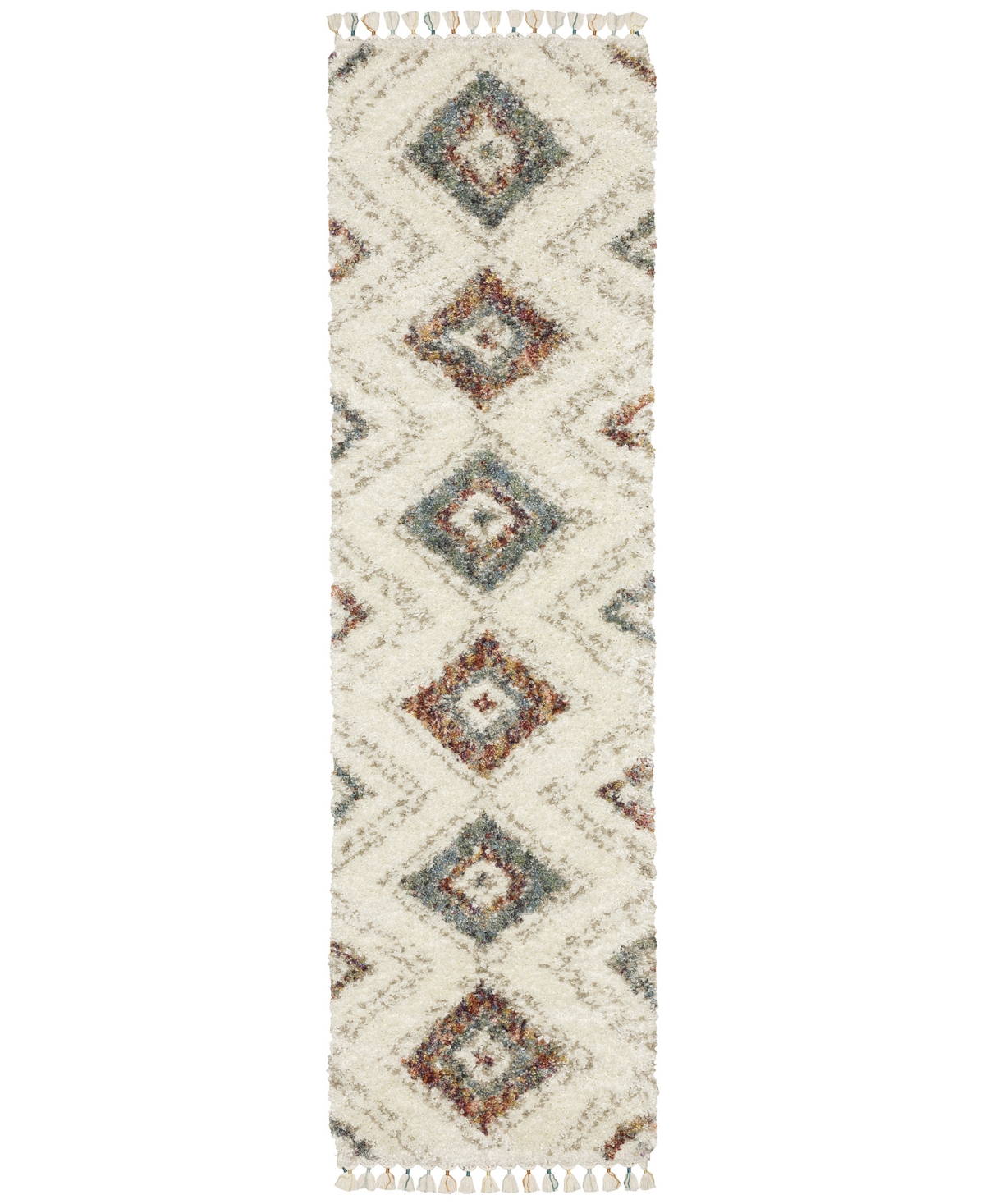 Jhb Design Axis Ax07a 2'3" X 7'6" Runner Area Rug In Ivory