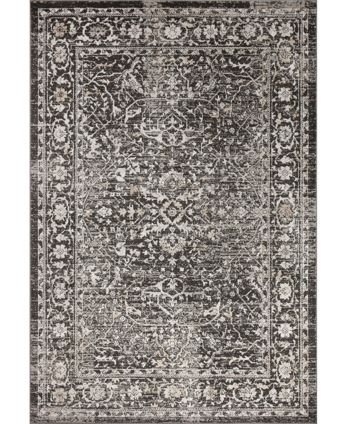 Loloi Ii Odette Odt-01 4' X 6' Area Rug In Charcoal