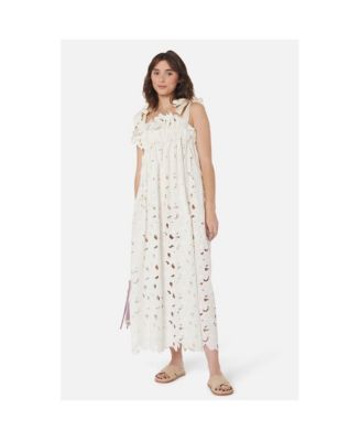 white magnolia lace midi dress Oscar de la Renta Magnolia Guipure Lace Belted Midi Dress