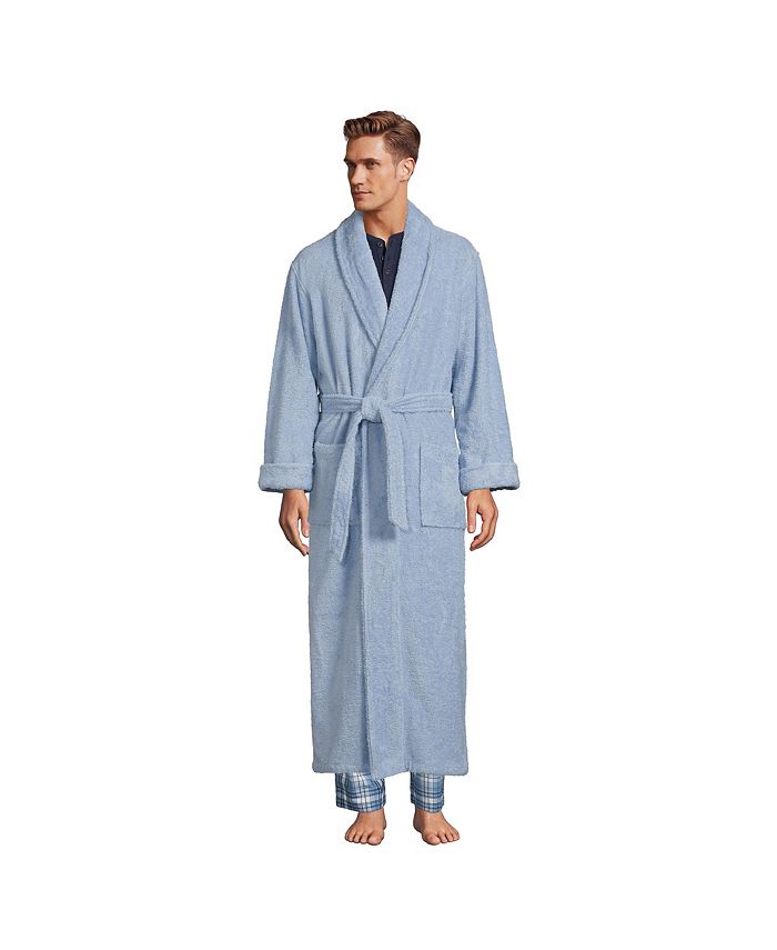 Lands' End Lands' End Men's Full Length Turkish Terry Robe 2X Large