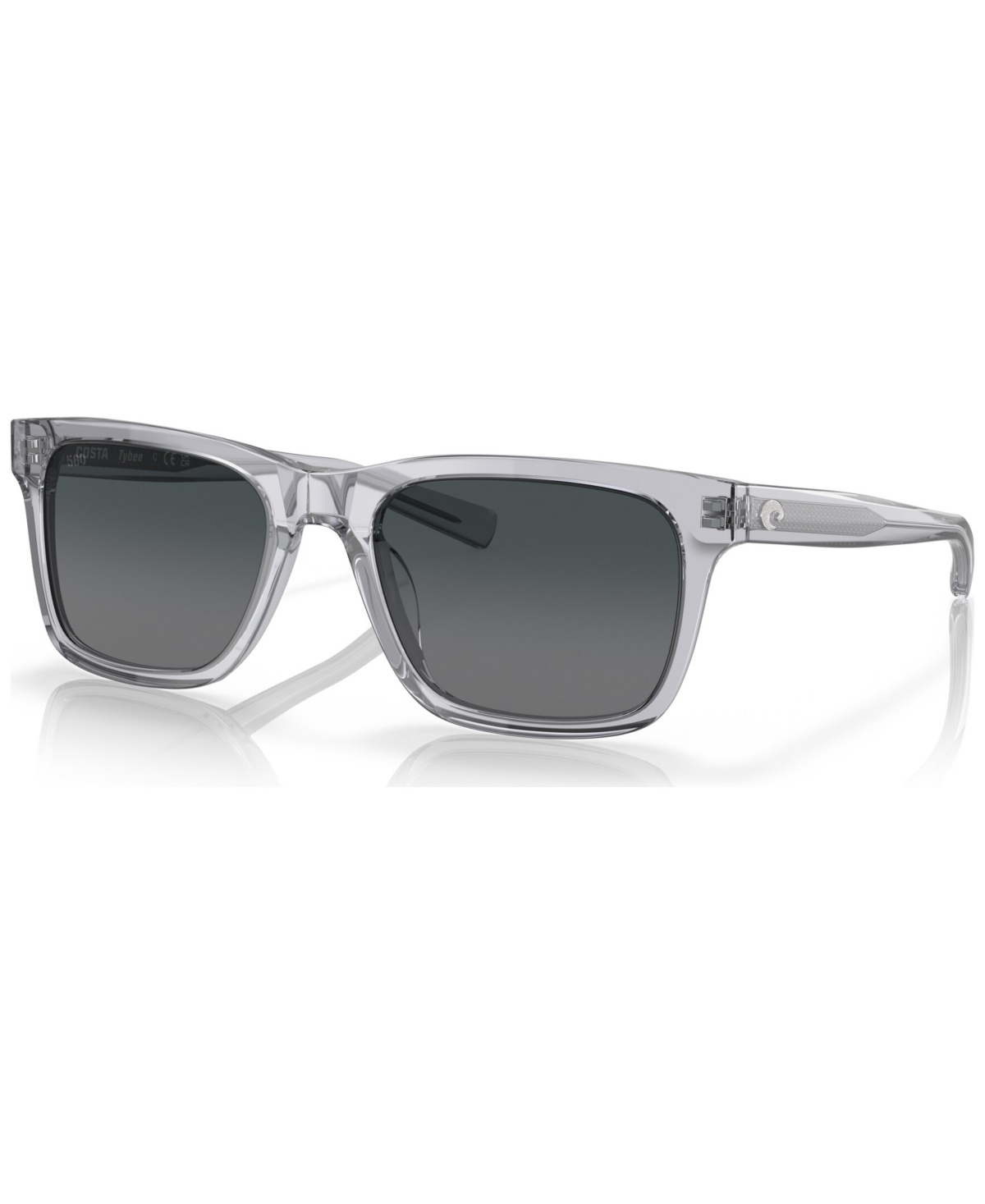 Men's Polarized Sunglasses, Tybee - Shiny Light Crystal Gray