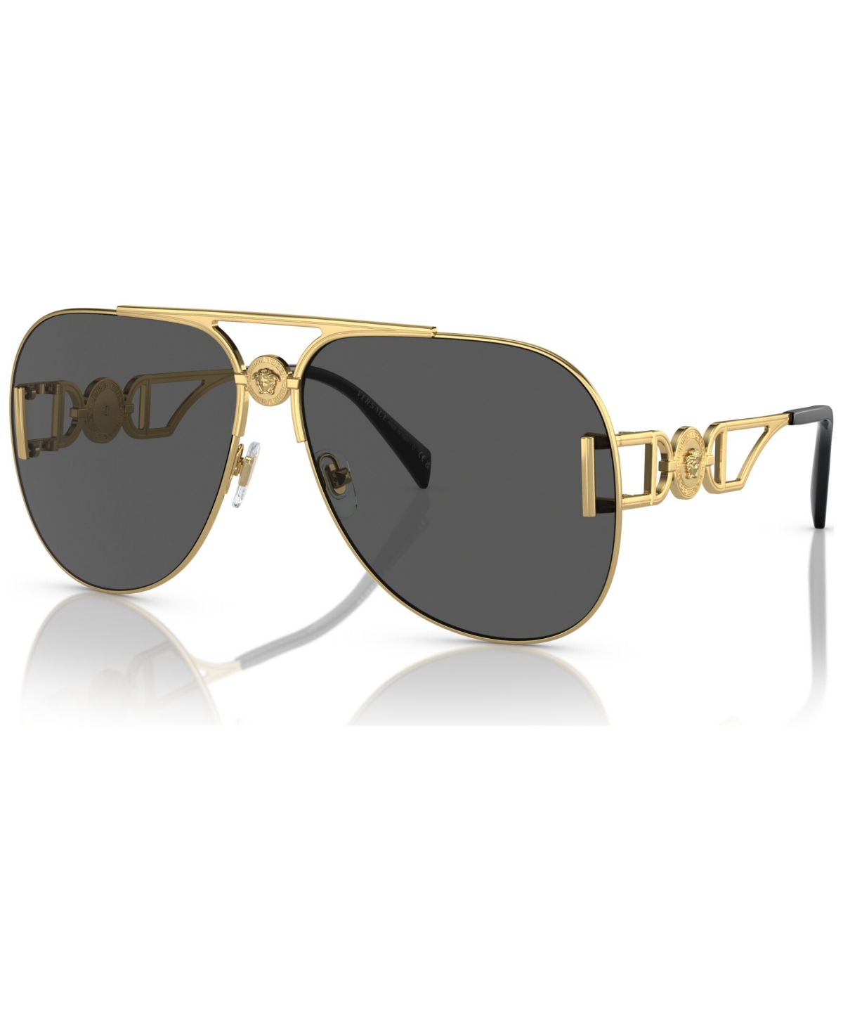 Versace Unisex Sunglasses, Ve2255 In Gold -tone