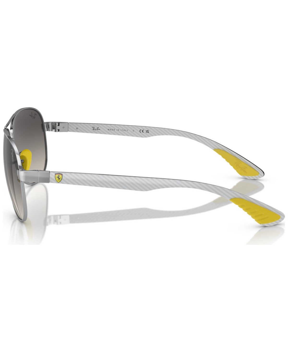 Shop Ray Ban Men's Sunglasses, Rb8331m Scuderia Ferrari Collection In Silver-tone