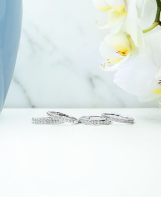 Diamond Double Row Band (3/4 ct. t.w.) in Platinum