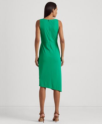 Lauren Ralph Lauren Women's Twist-Front Stretch Jersey Dress - Macy's