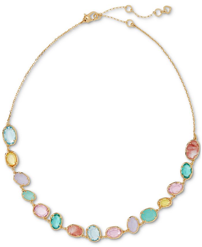kate spade new york Gold Tone Multicolor Cubic Zirconia Collar
