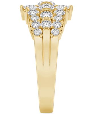 Diamond Cluster Band (1-1/2 ct. t.w.) in 14k Gold