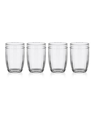 Fitz and Floyd Beaded Highball Glasses - Set of 4