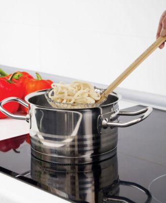 Helen’s Asian Kitchen Spider Strainer, Stainless Steel Mesh with Natural Bamboo Handle, 1 each 7" and 5" Baskets
