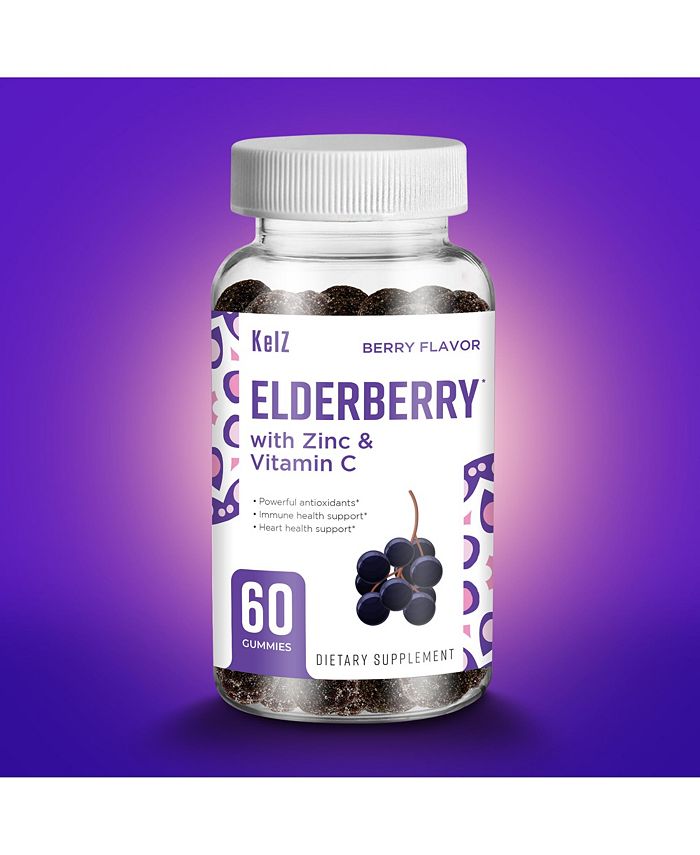 KelZ Nutrition KelZ Elderberry Gummies with Zinc & Vitamin C Macy's