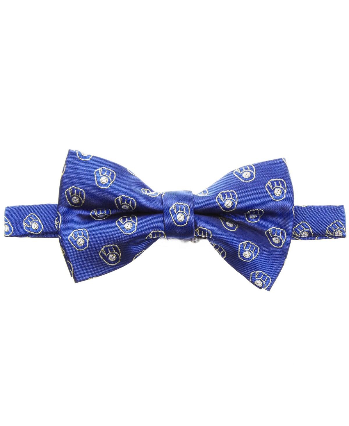 Eagles Wings Men's Blue Milwaukee Brewers Repeat Bow Tie