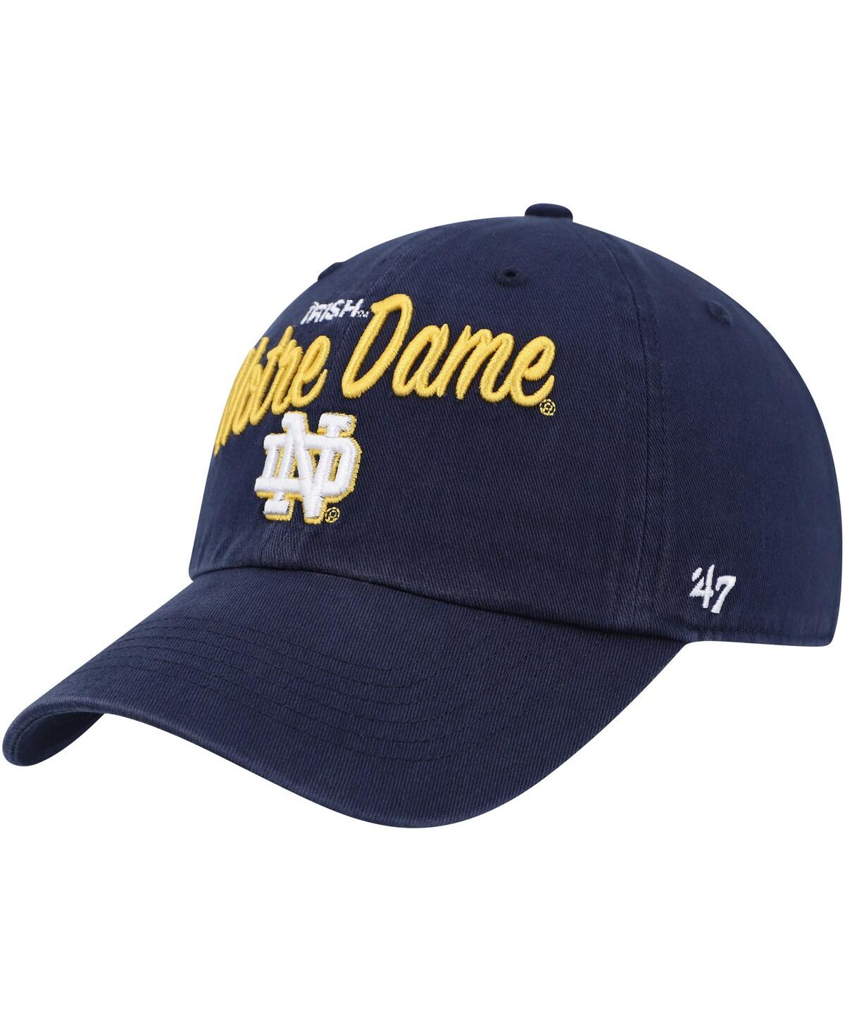 47 Brand Women's ' Navy Notre Dame Fighting Irish Phoebe Clean Up Adjustable Hat