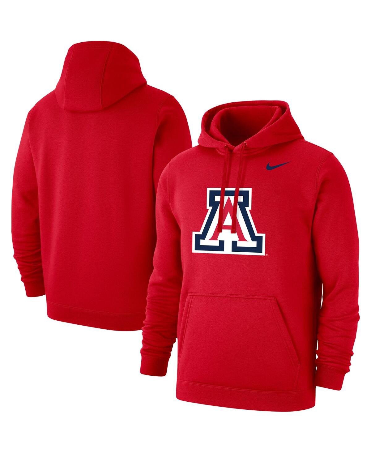 Nike Men's  Red Arizona Wildcats Logo Club Pullover Hoodie