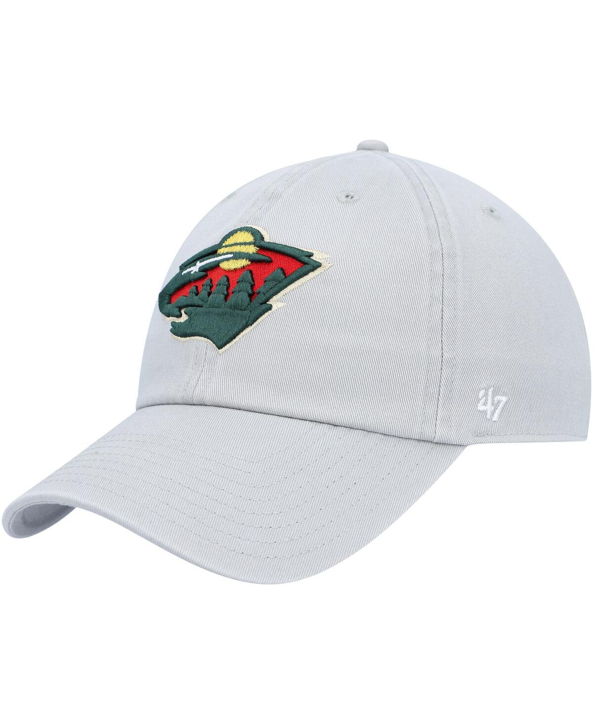Men's '47 BrandMinnesota Wild Clean Up Adjustable Hat - Gray