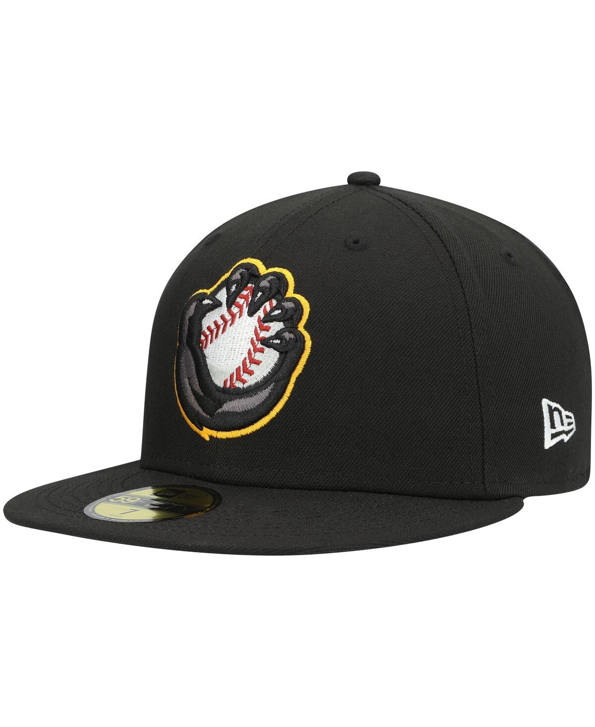 Men's New EraQuad Cities River Bandits Authentic Collection Road 59FIFTY Fitted Hat - Black