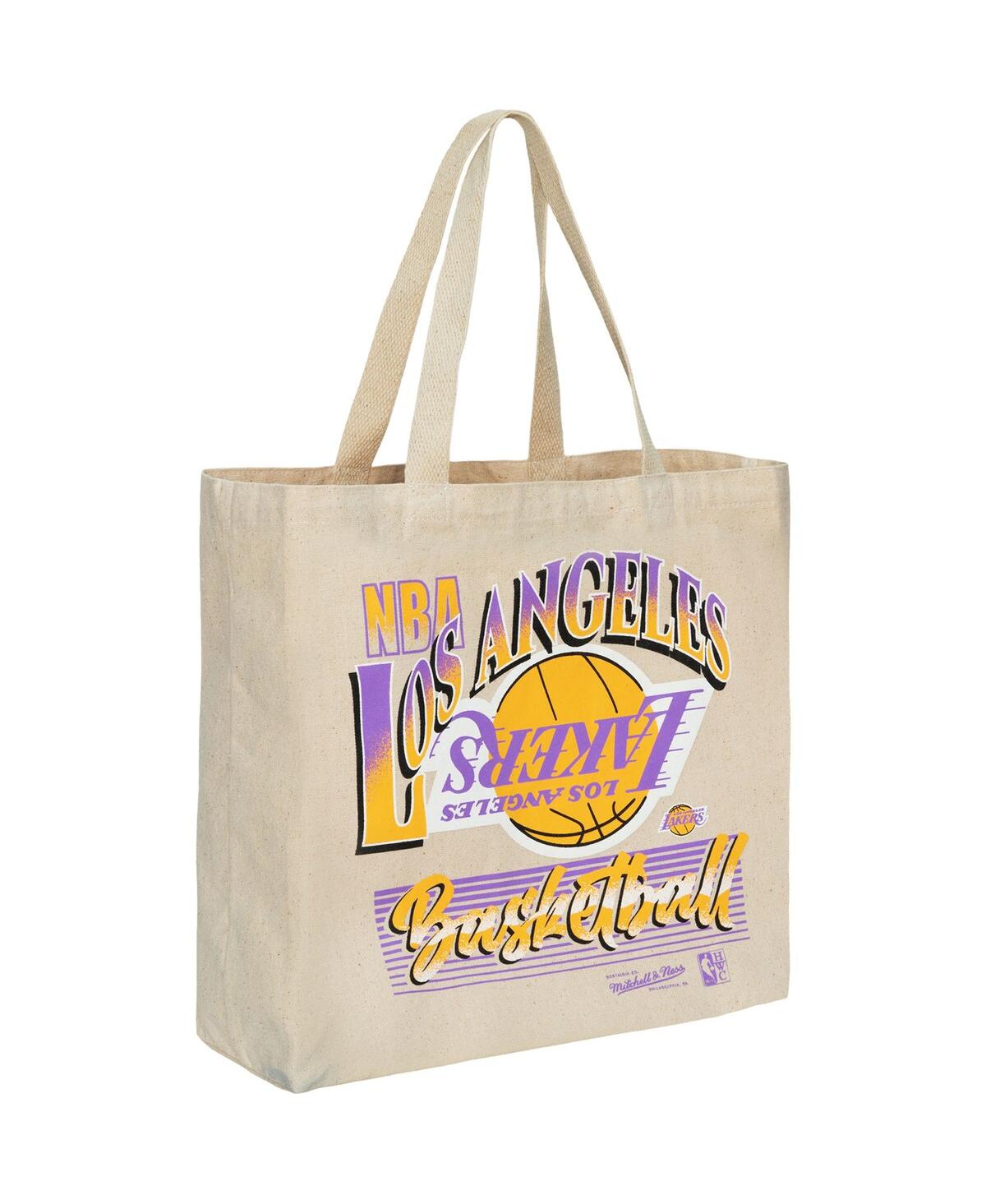 Shop Mitchell & Ness Women's  Los Angeles Lakers Graphic Tote Bag In White