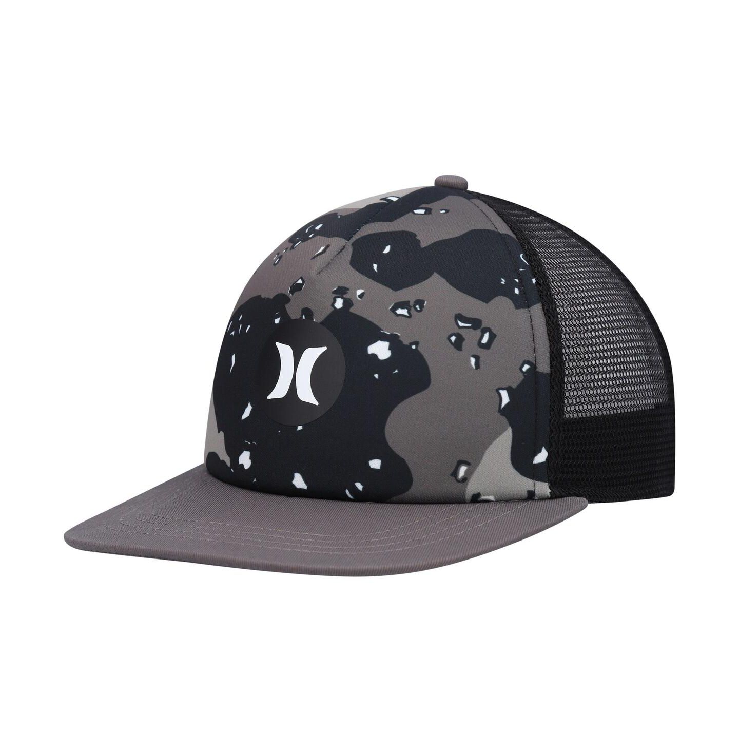 Мужская кепка Hurley Anthracite, Black Balboa Trucker Snapback Hat — фото 2