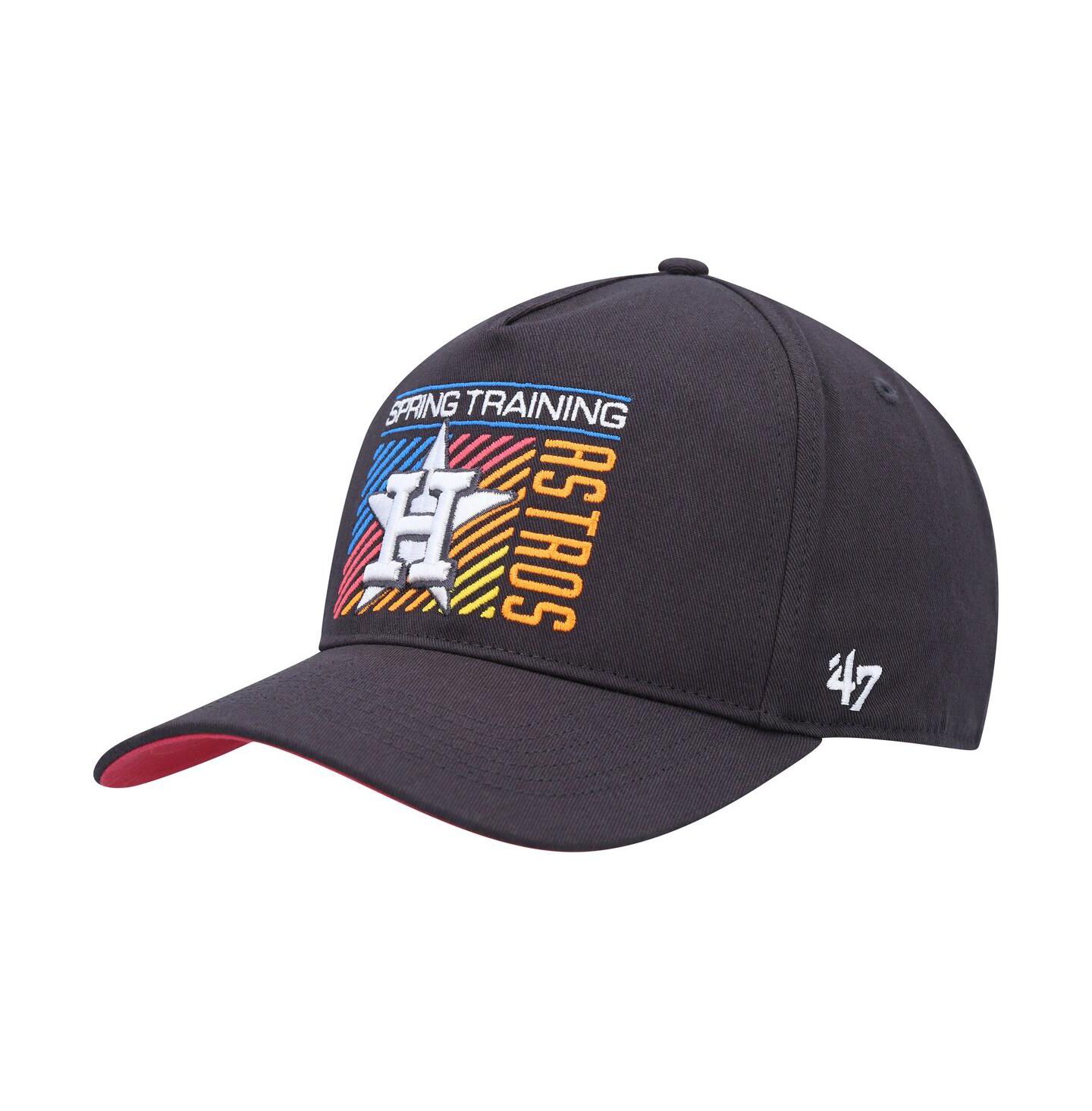Мужская кепка '47 Brand Charcoal Houston Astros 2023 Spring Training Reflex Hitch Snapback Hat — фото 2
