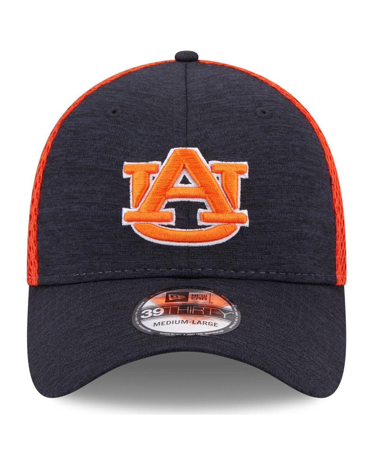 Shop New Era Men's  Navy Auburn Tigers Shadowed Neo 39thirty Flex Hat
