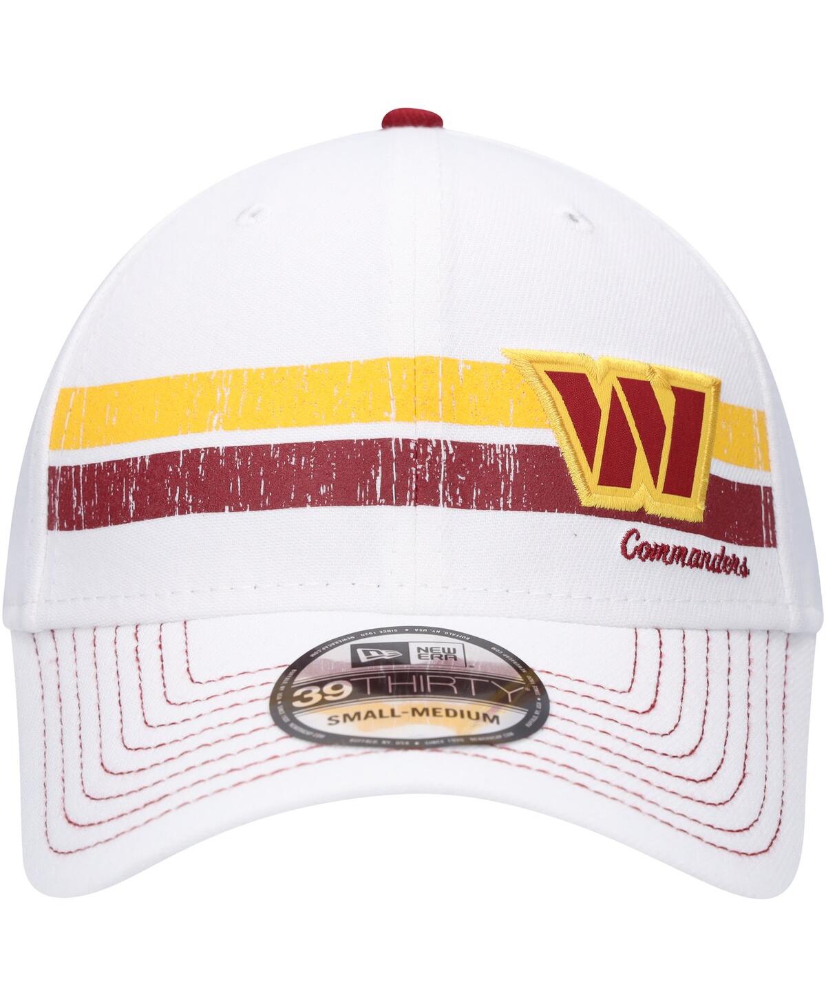 New Era Men's  White Washington Commanders Polar 39thirty Flex Hat In White