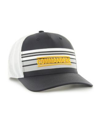 Men's Black, White Washington Commanders Altitude MVP Trucker Snapback Hat