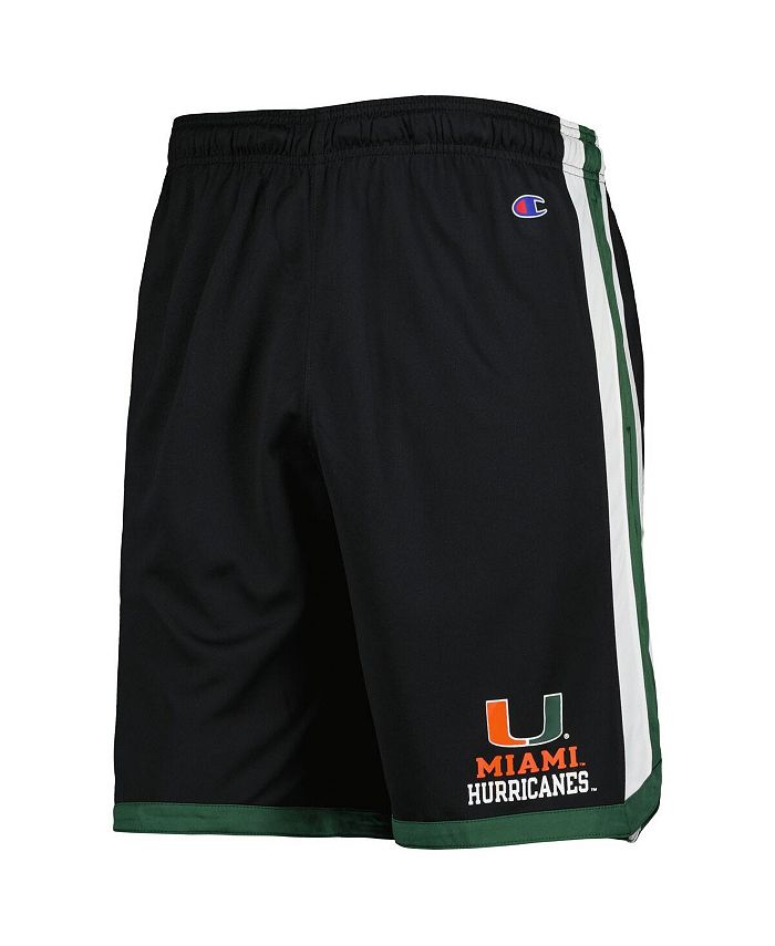Champion Men's Black Miami Hurricanes Basketball Shorts Macy's