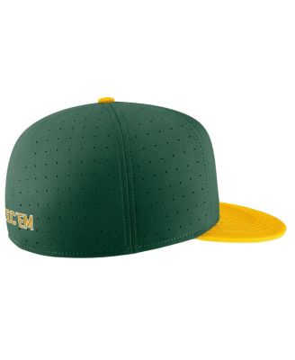 Men's Green Baylor Bears Aero True Baseball Performance Fitted Hat