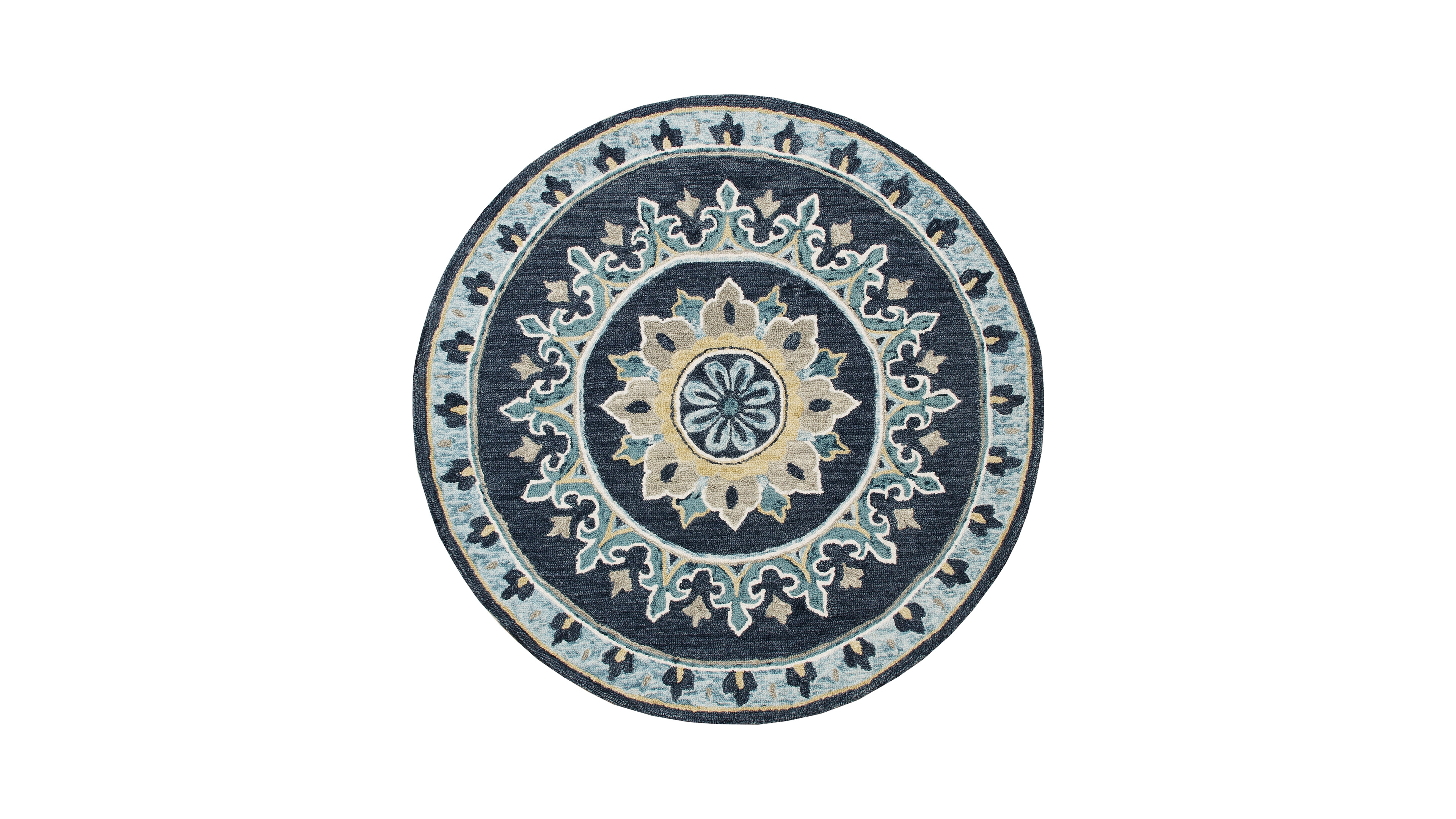 Lr Home Valentin Vlnta-569 7' x 7' Round Area Rug