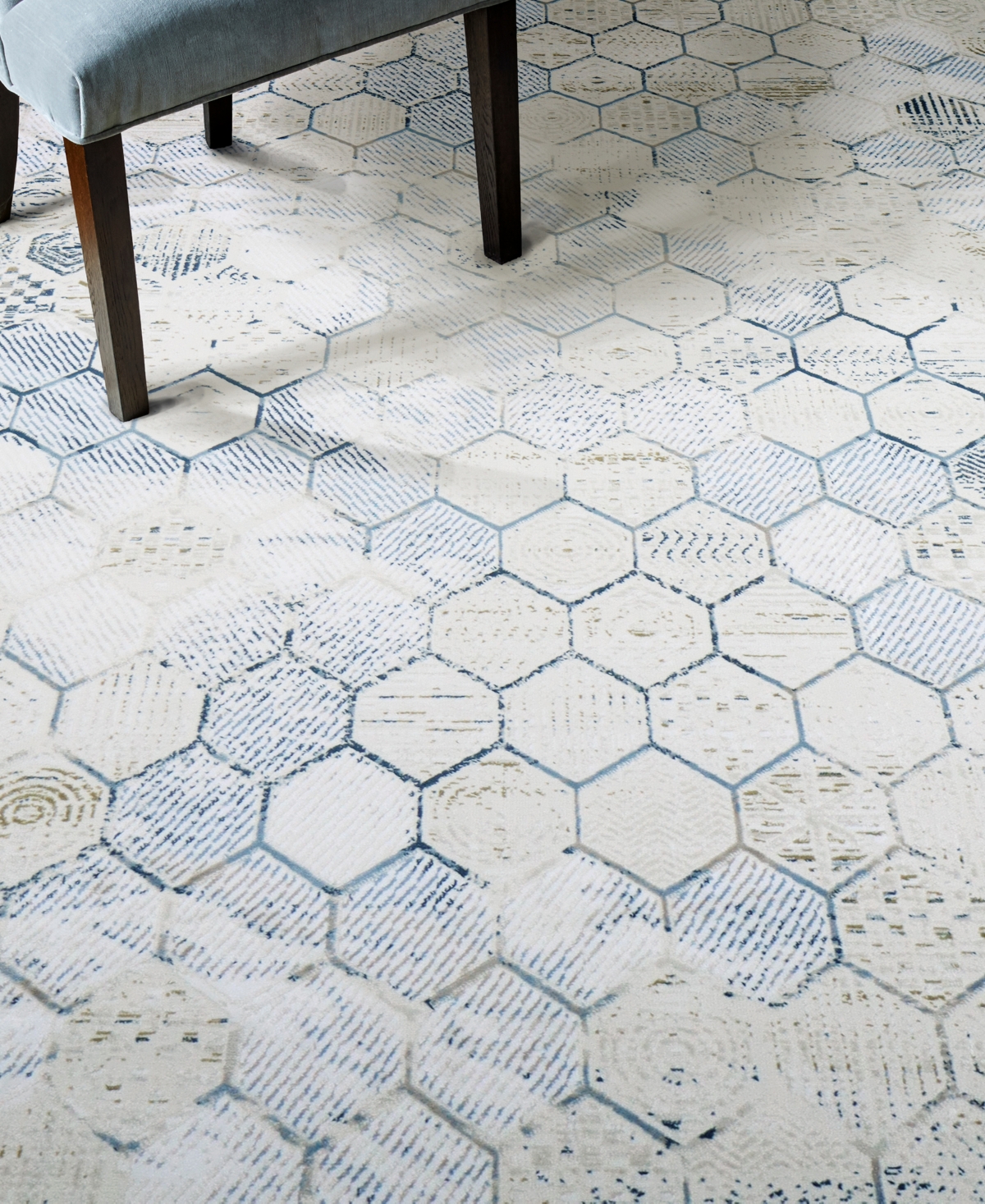 Bb Rugs Hudson HUD306 Area Rug - Blue
