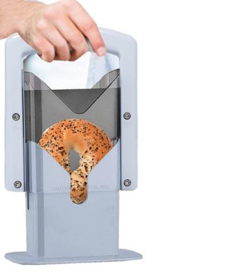 Guillotine Style Bagel Slicer with Safety Shield