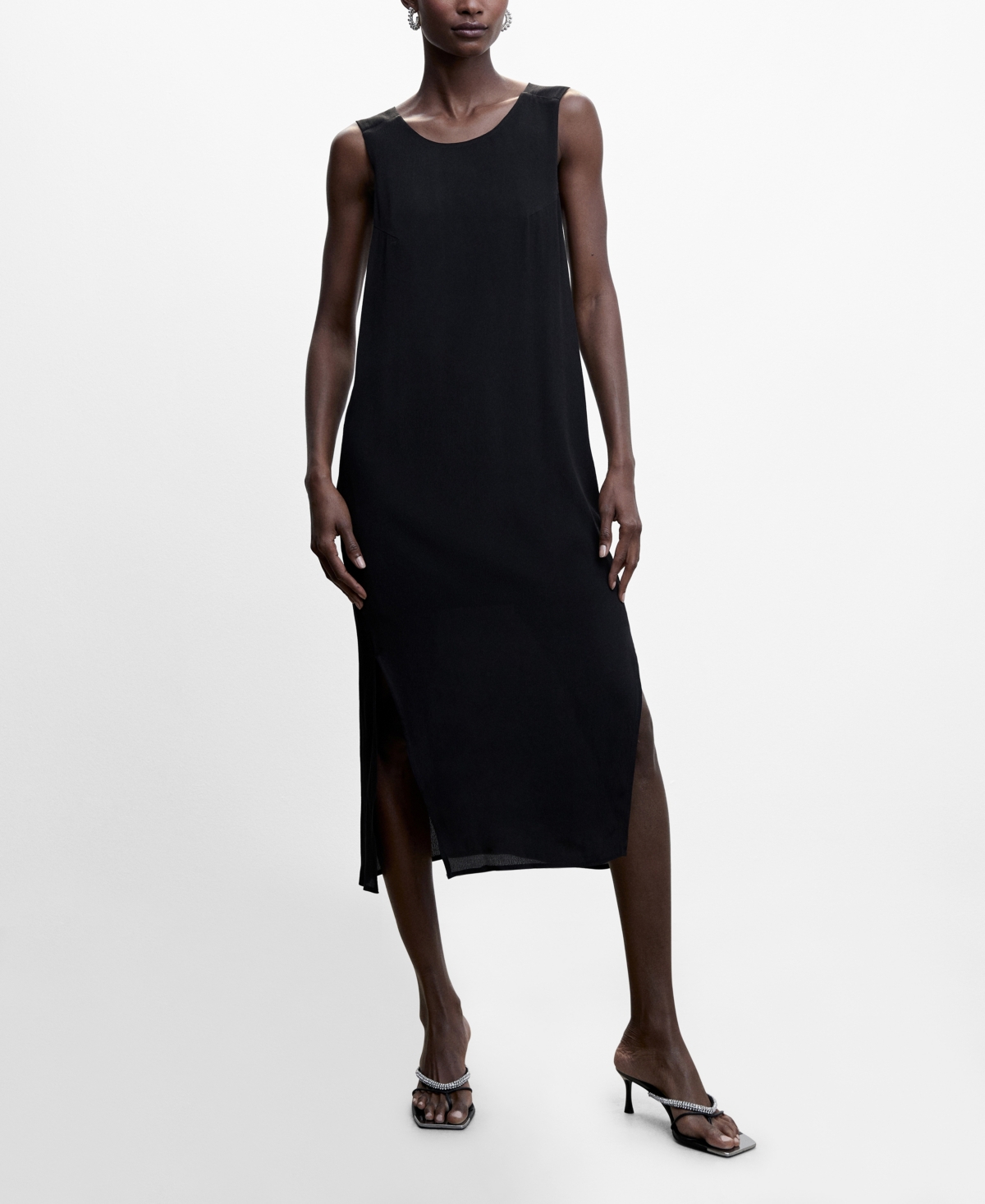 Mango Robe In Black