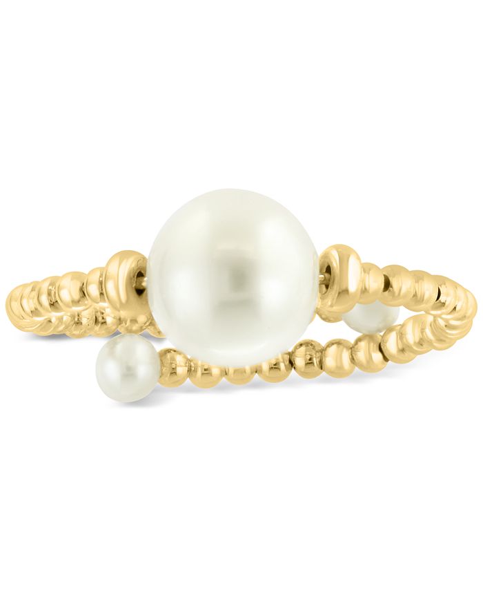 EFFY Collection EFFY® Freshwater Pearl (3 - 8mm) Beaded Wrap Ring in ...