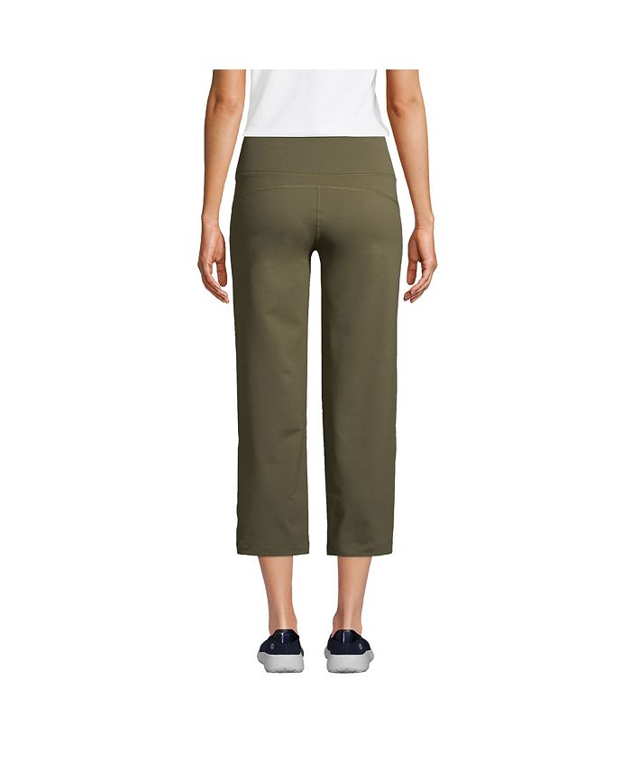 Lands' End Women's Tall Active Crop Yoga Pants Macy's