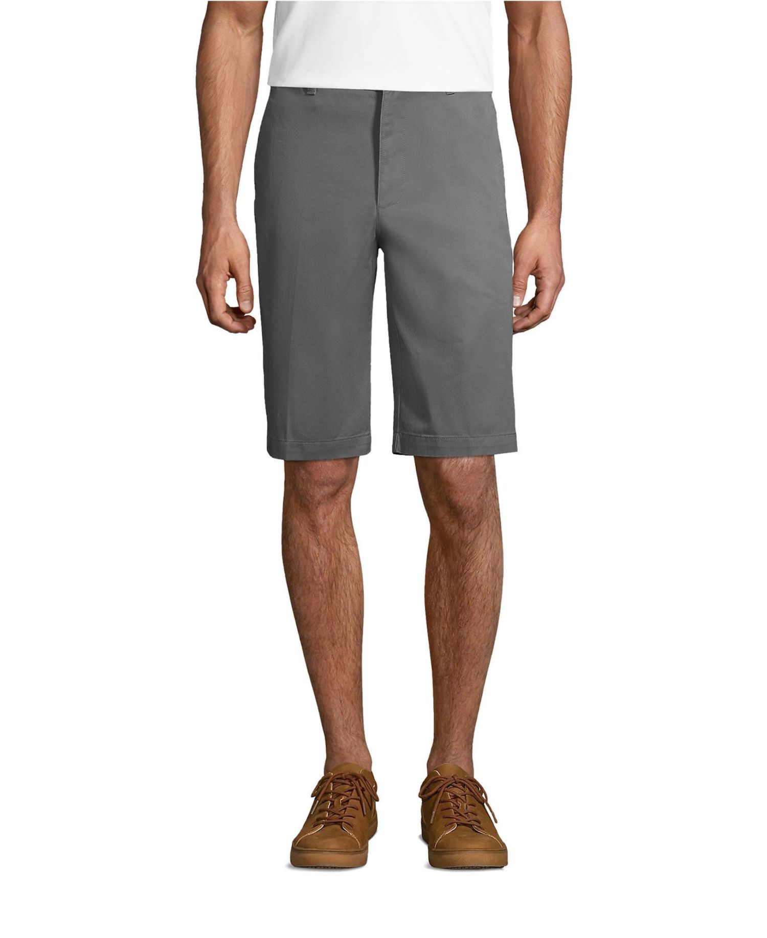 Men's 11" Plain Front Blend Chino Shorts