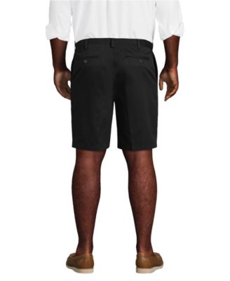 Big & Tall No Iron 9" Comfort Waist Plain Front Chino Short