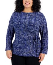 Macy's last act plus size online tops