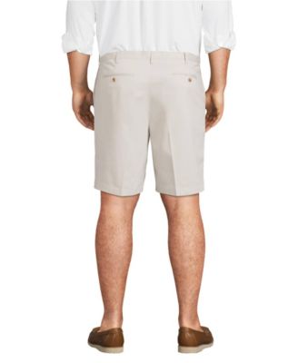 Big & Tall No Iron 9" Comfort Waist Plain Front Chino Short