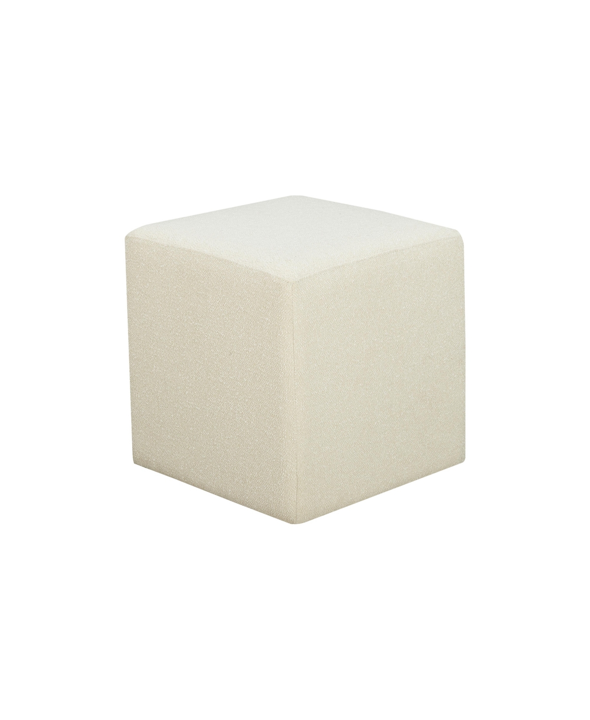Lifestyle Solutions Studio Living 37.8" Newcastle Fabric Ottoman In Ivory