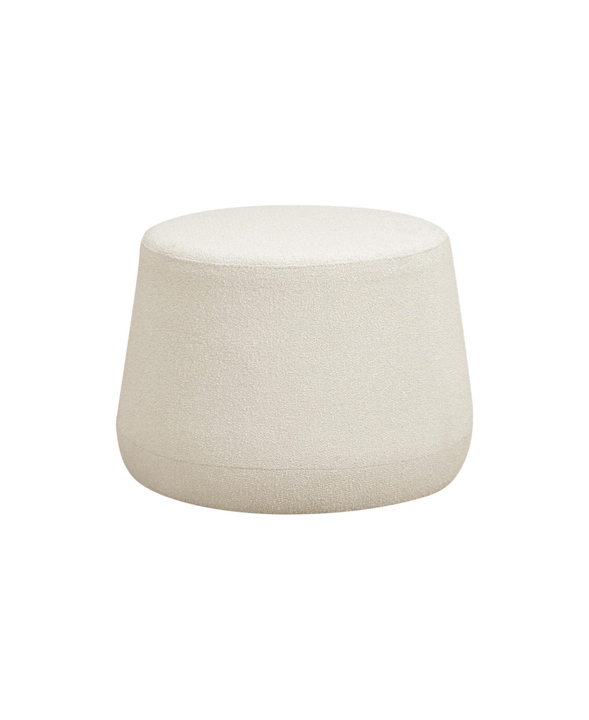 Lifestyle Solutions Studio Living 7.5" Norfolk Fabric Ottoman In Ivory