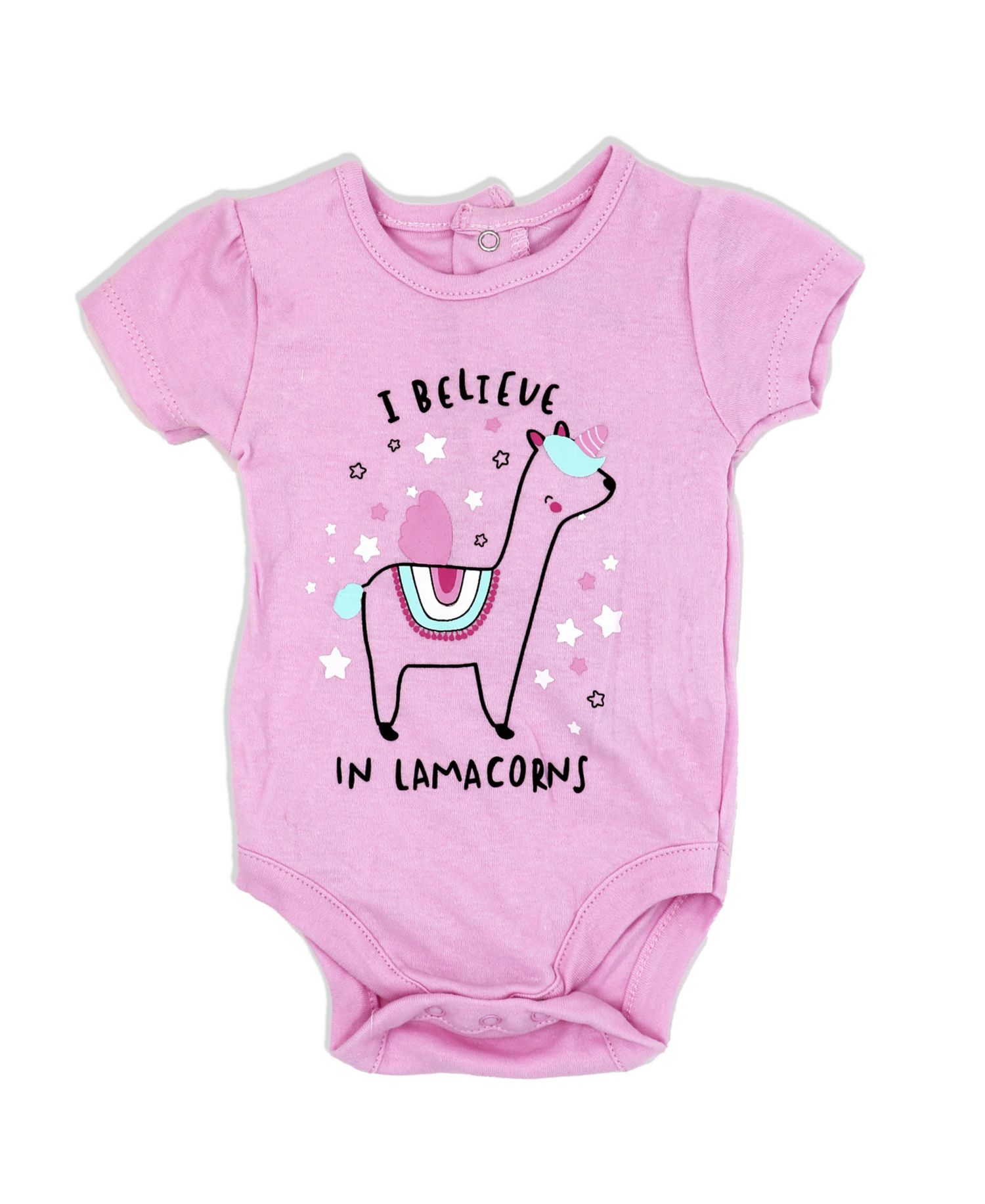 Baby Girls Lamacorn Bodysuit, Leggings, Socks and Headband, 4 Piece Set