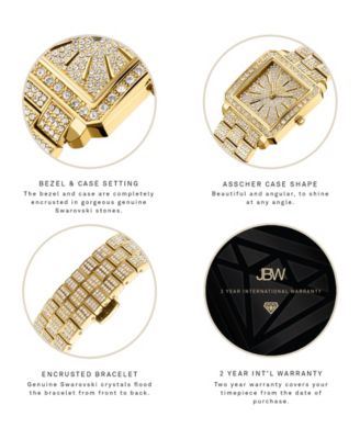 Women's Cristal 18k Gold-plated Stainless Steel Watch, 28mm