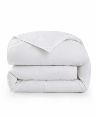 Unikome 100 Cotton Fabric All Season Goose Feather Down Comforter Collection In White