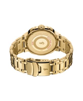 Men's Heist Platinum Series 18k Gold-plated Stainless Steel Watch, 47.5mm
