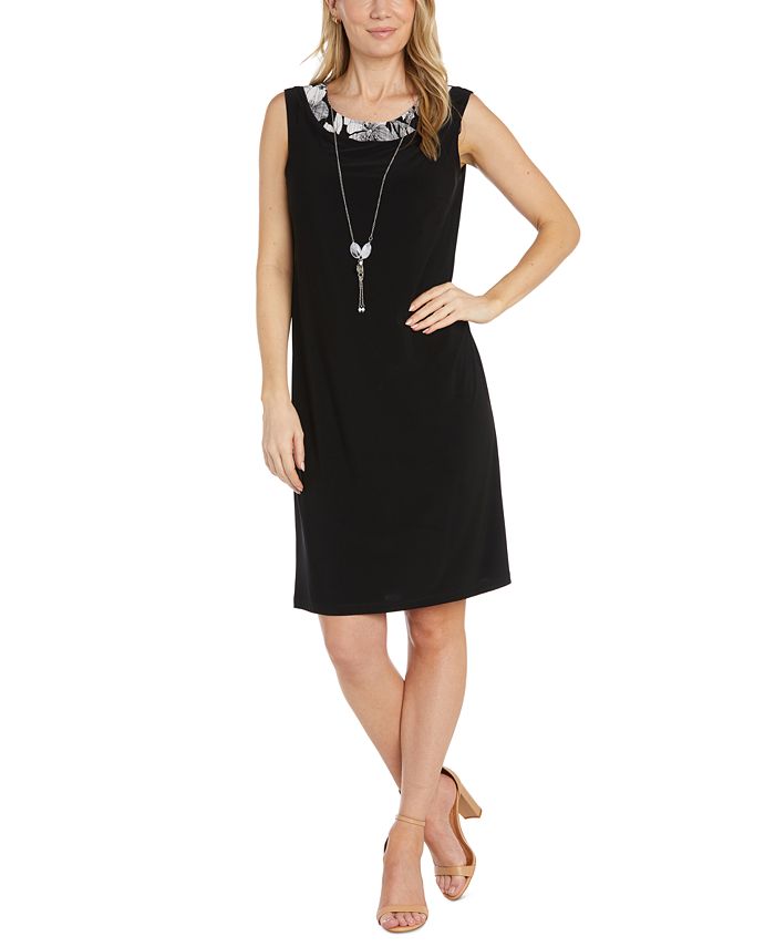 R M Richards Petite Round Neck Dress Necklace Jacket Macy s